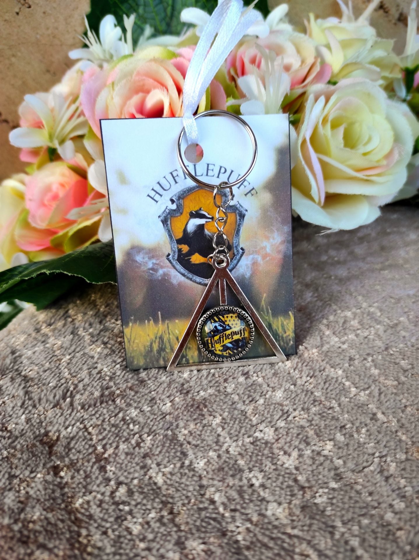 Harry Potter kulcstartó Hugrabug Ajándékkal